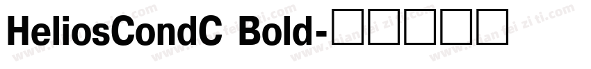 HeliosCondC Bold字体转换
